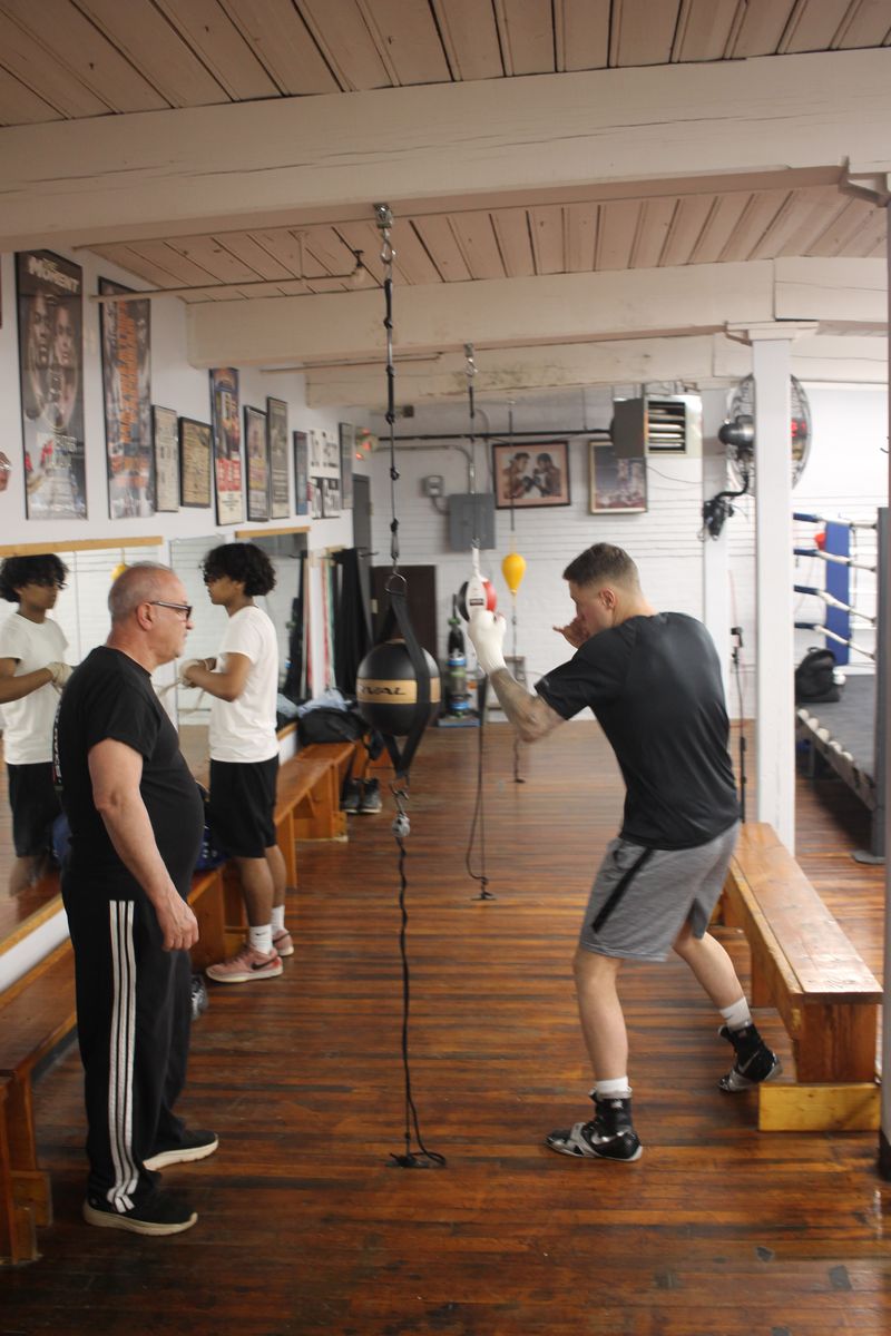 Peter Sr. training session