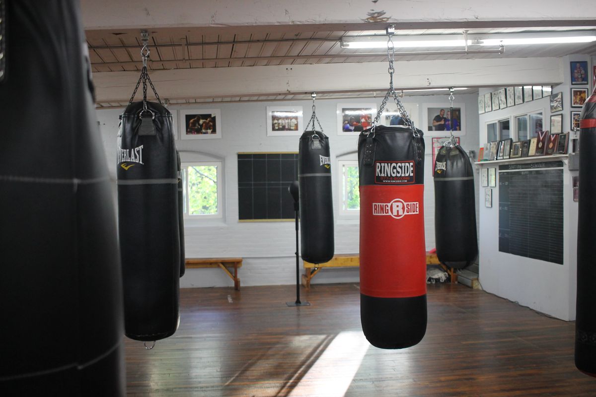 Heavy bags at Manfredo Boxing