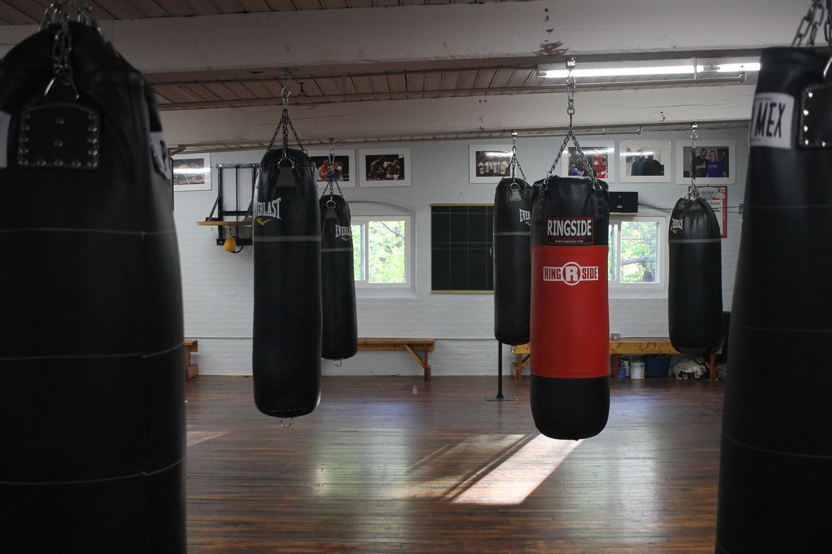 The gym floor at Manfredo Boxing
