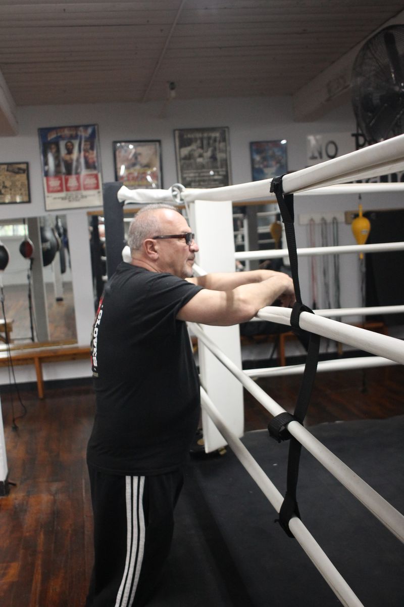 Peter Manfredo Sr. at the ring